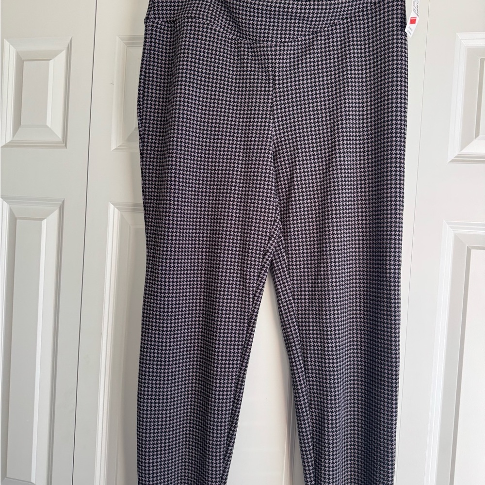 Maurices Black and White Houndstooth Pants